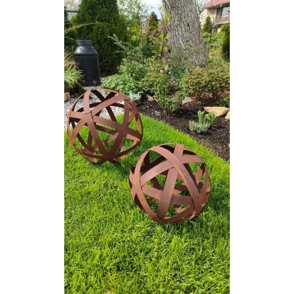 Kula ogrodowa sferyczna, dekoracyjna rustykalna 30cm - ogród taras